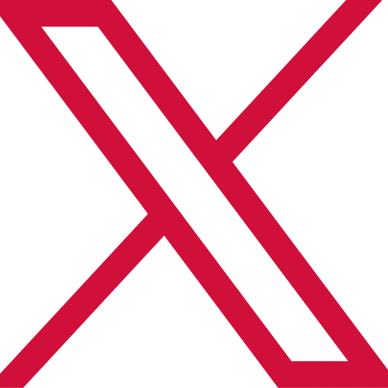 Logo X red